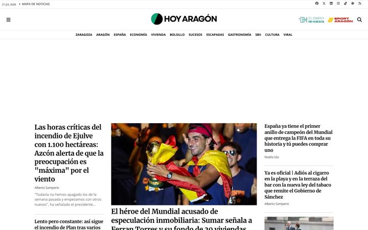Screenshot of hoyaragon.es