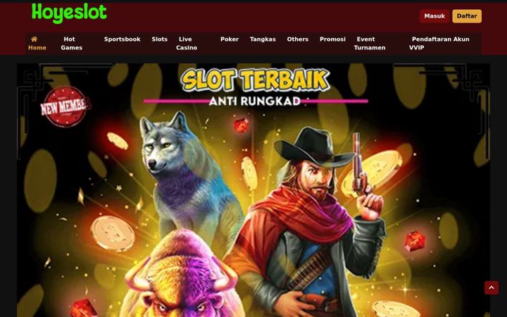 Ekrānuzņēmums no hoyeslot.com
