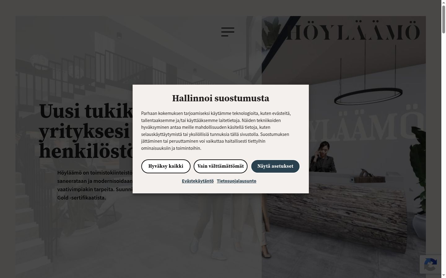 Zrzut ekranu banera zgody wyświetlanego przed jakąkolwiek interakcją