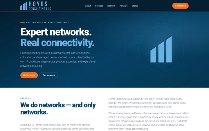 Screenshot of hoyosconsulting.com