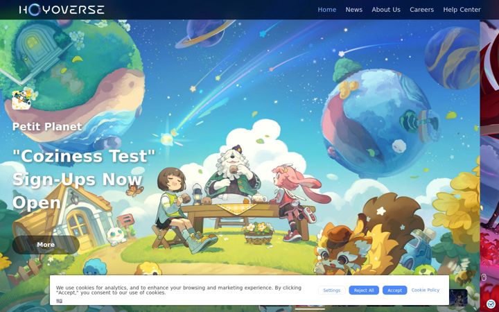 Screenshot ta' hoyoverse.com