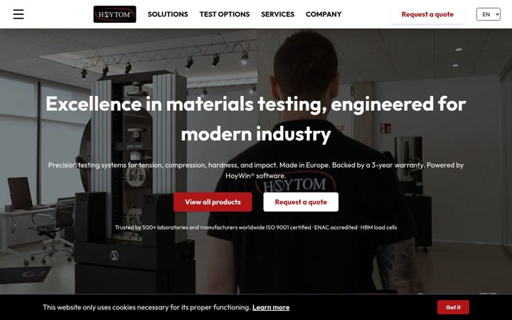 Screenshot of hoytom.com