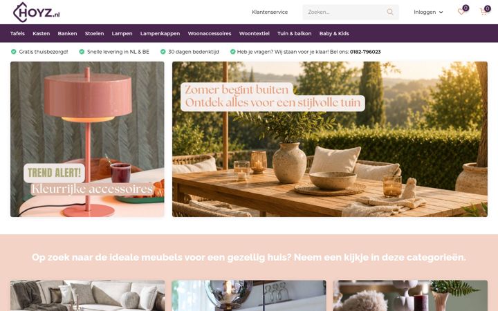 Screenshot of hoyz.nl