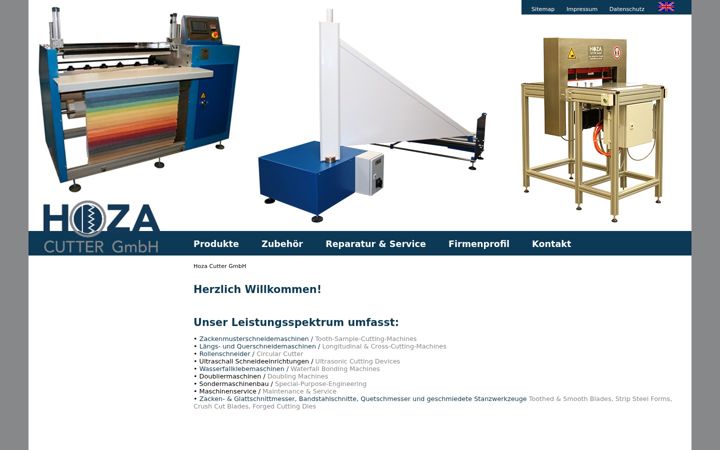 Screenshot of hoza-cutter.de