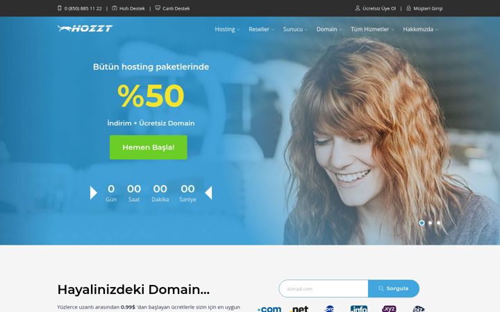 Skærmbillede af hozzt.com