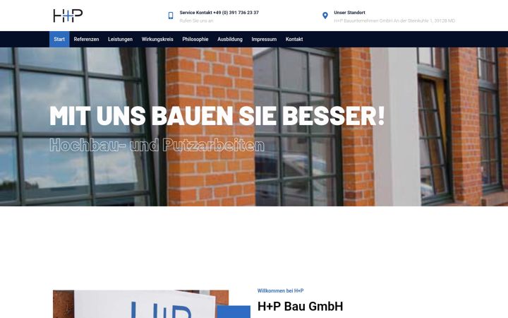 Screenshot of hp-bauunternehmen.de