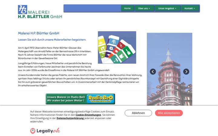 Screenshot of hp-blaettler.ch