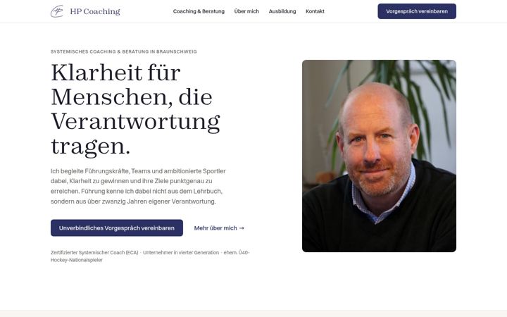 Screenshot of hp-coaching.de