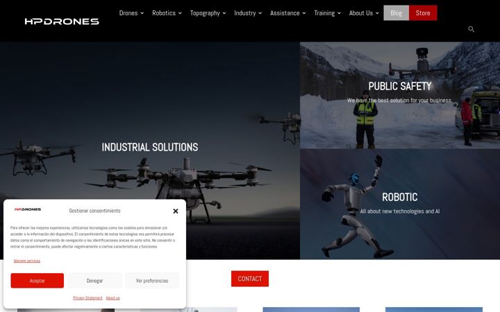 Screenshot of hp-drones.com