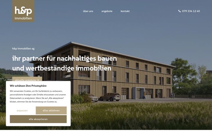 Screenshot of hp-immoag.ch