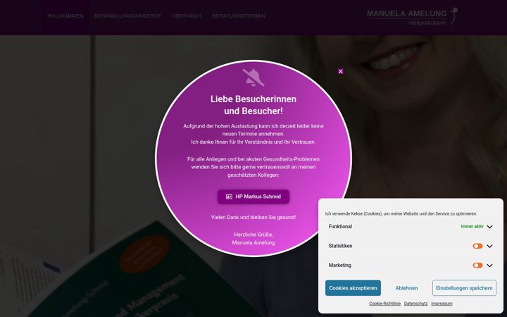 Screenshot of hp-manuela-amelung.de