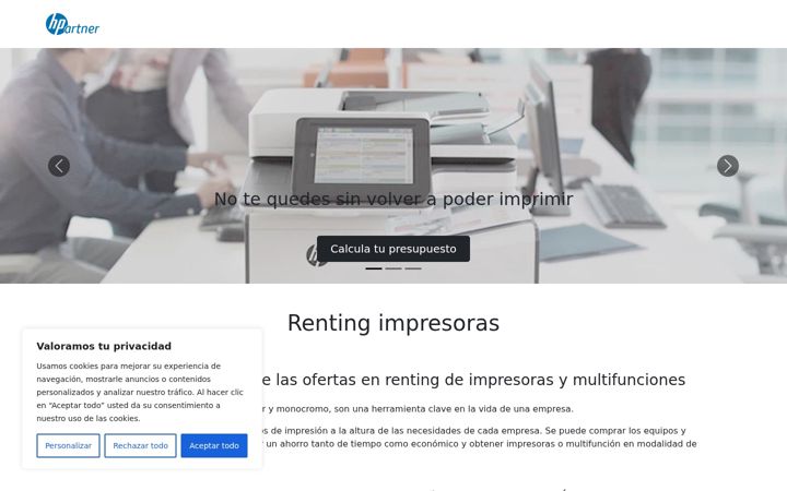 Screenshot of hp-partner.es