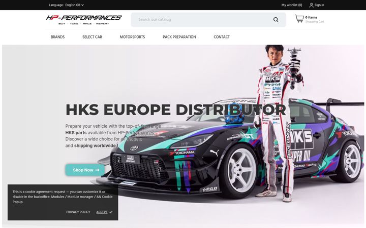 Screenshot of hp-performances.com