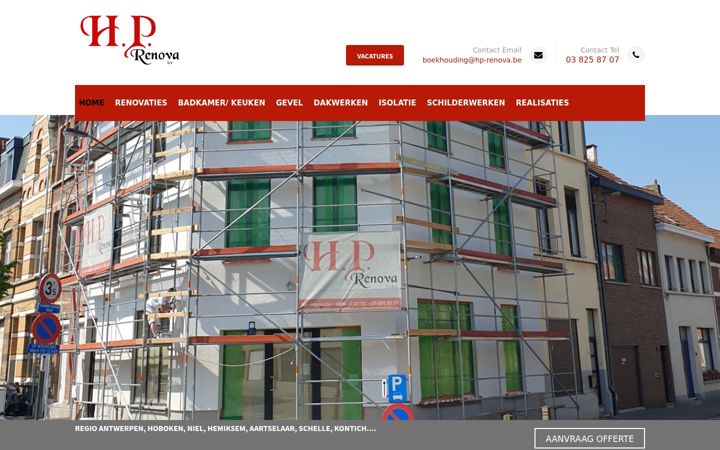 Screenshot of hp-renova.be