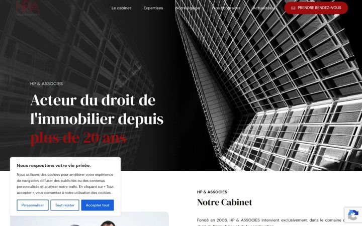 Screenshot of hpa-avocats.com