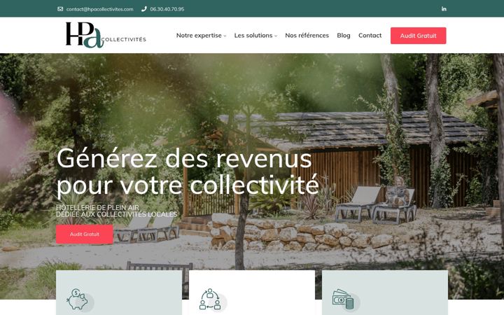 Screenshot of hpacollectivites.com