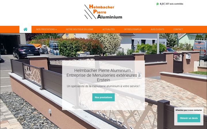 Screenshot of hpaluminium-alsace.fr