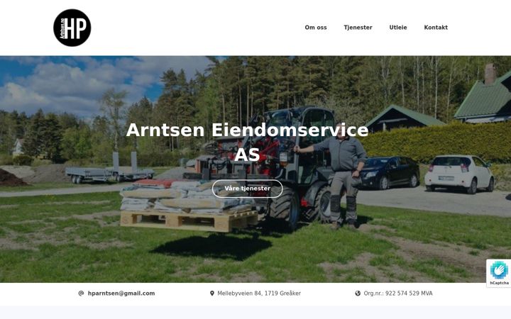 Screenshot of hparntsen.no