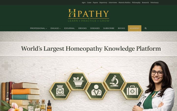 Screenshot of hpathy.com