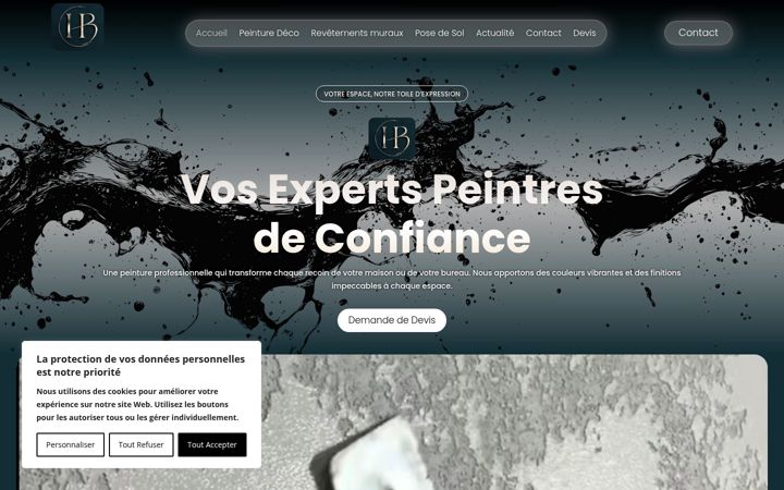 Screenshot of hpb-peinture.fr