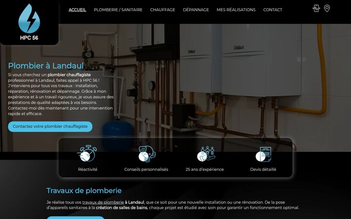 Screenshot of hpc56.fr