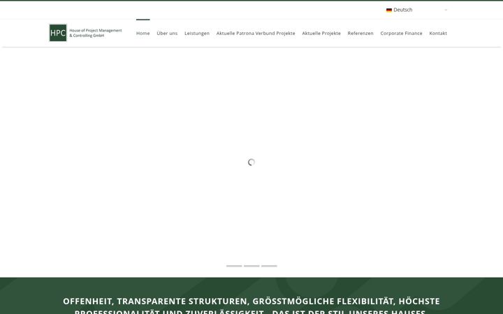 Screenshot of hpcgmbh.com