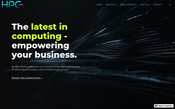 Screenshot of hpclabs.de