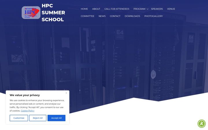Screenshot of hpcsummerschool.it