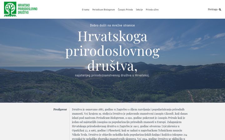 Screenshot of hpd.hr