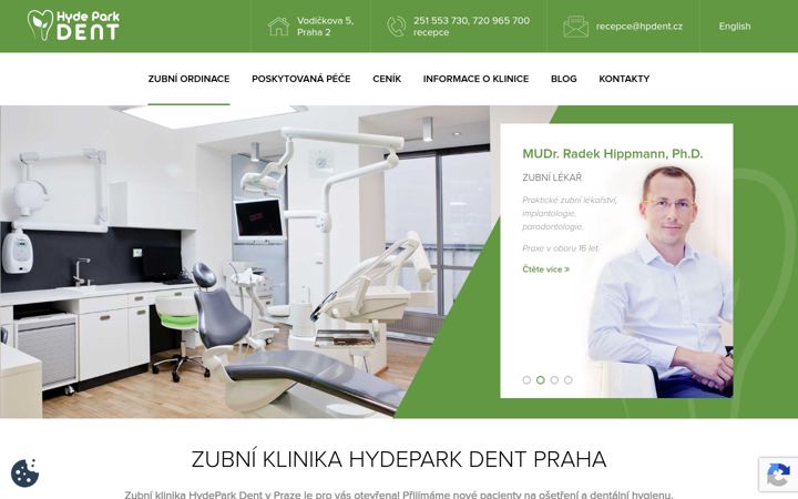 Screenshot of hpdent.cz