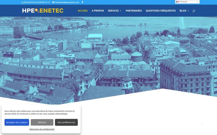 Screenshot of hpe-enetec.com