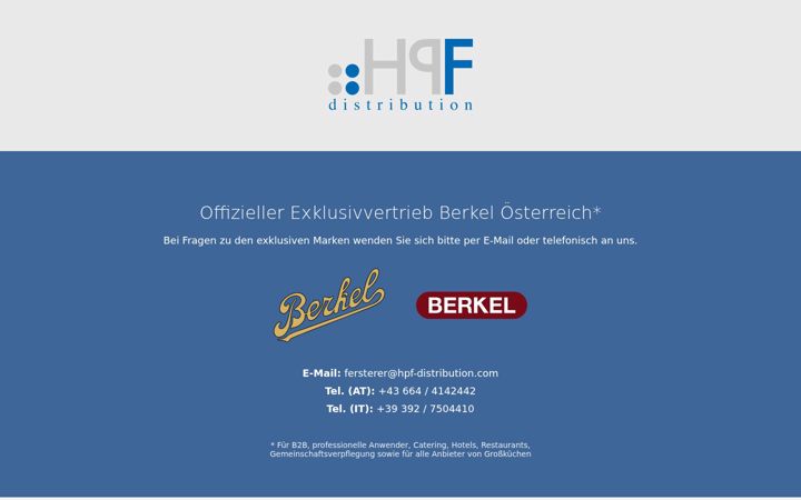 Screenshot of hpf-distribution.com
