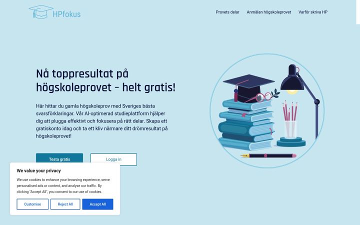 Screenshot of hpfokus.se