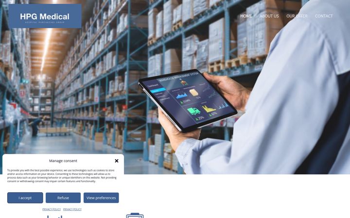 Screenshot of hpgmedical.com