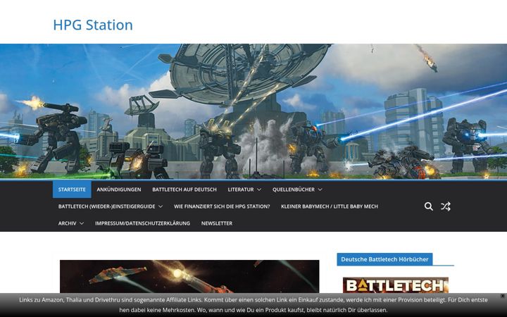 Screenshot of hpgstation.de