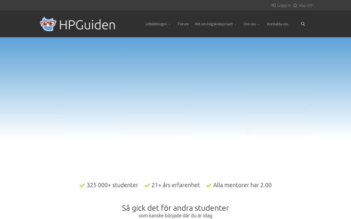 Skærmbillede af hpguiden.se