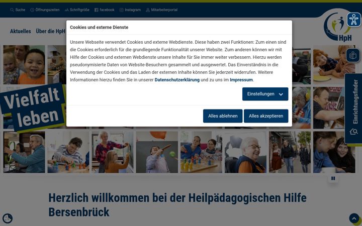 Screenshot of hph-bsb.de