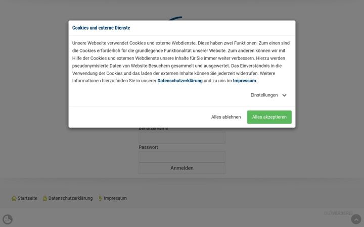 Screenshot of hph-extranet.de