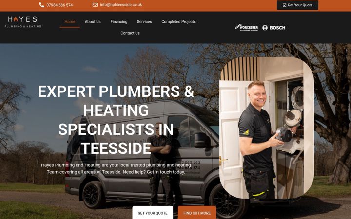 Screenshot of hphteesside.co.uk