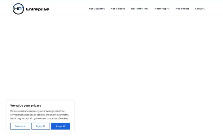 Screenshot of hpi-entreprise.ch