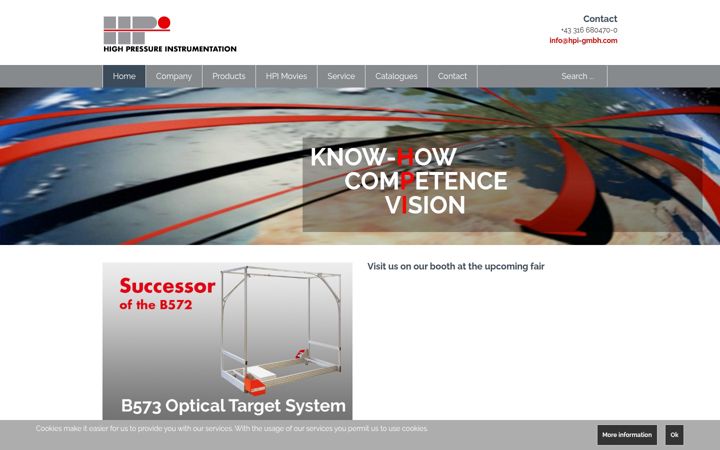 Screenshot of hpi-gmbh.com