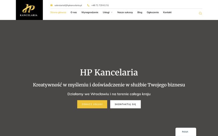 Screenshot of hpkancelaria.pl