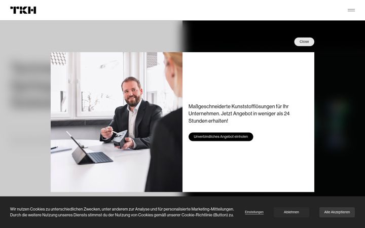 Screenshot of hplast.de