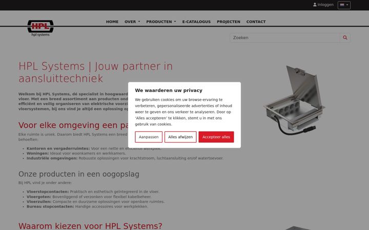 Screenshot of hplsystems.be