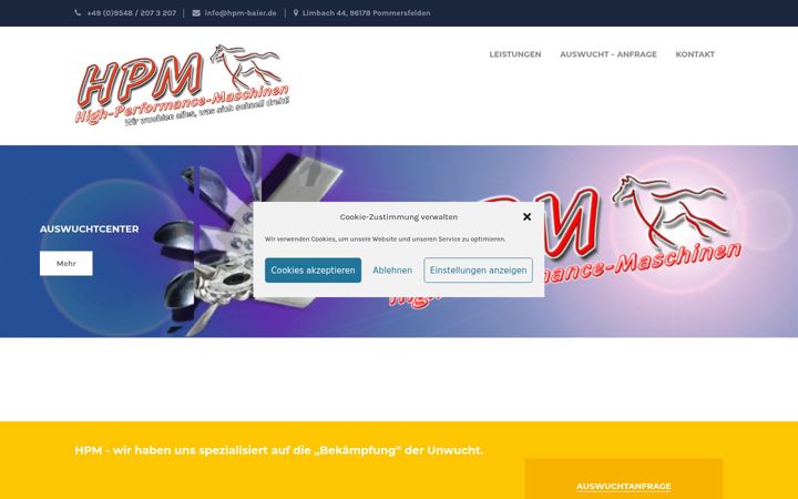 Screenshot of hpm-baier.de