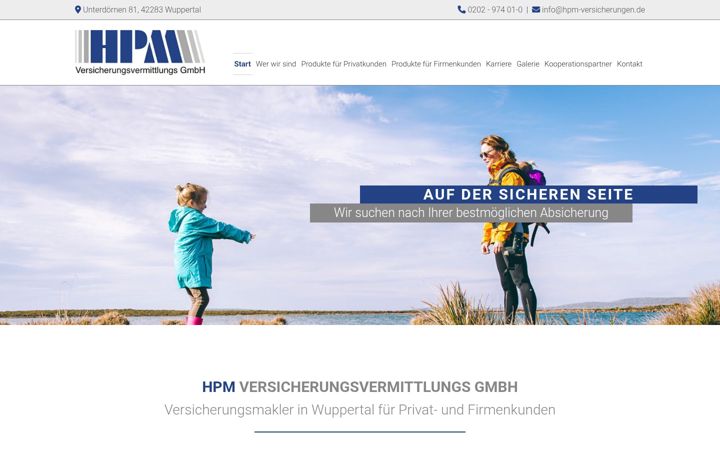Screenshot of hpm-versicherungen.de