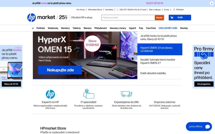 Screenshot of hpmarket.cz