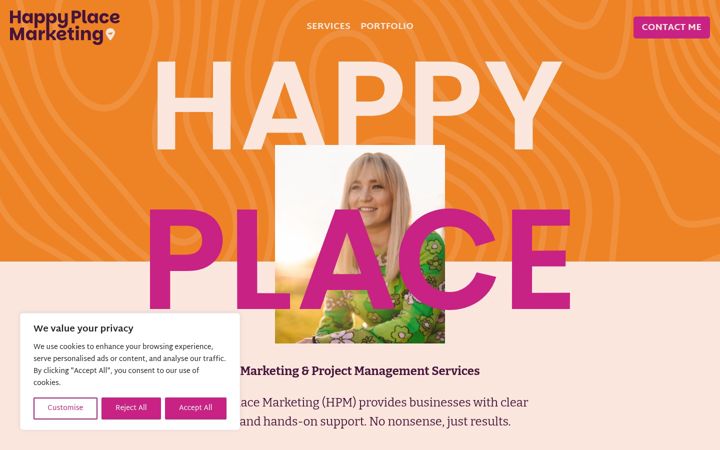 Screenshot of hpmarketing.co.uk