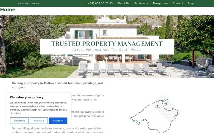 Screenshot of hpmmallorca.com