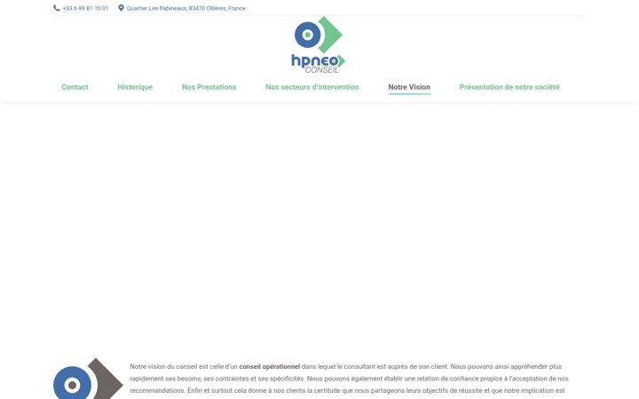 Screenshot of hpneo-conseil.com